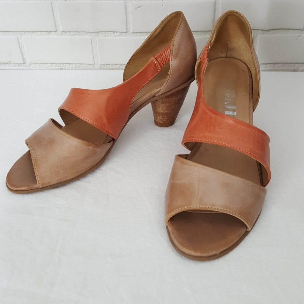 FIDJI V135 Sandal Nude & Coral Tone Size 36